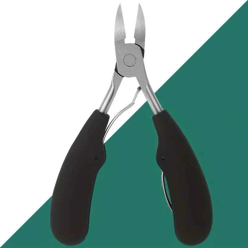 ElderCare Nail Clipper Set - 4pcs Extra Large Nail & Toe Clippers with Wide Mouth for Easy Use by Seniors