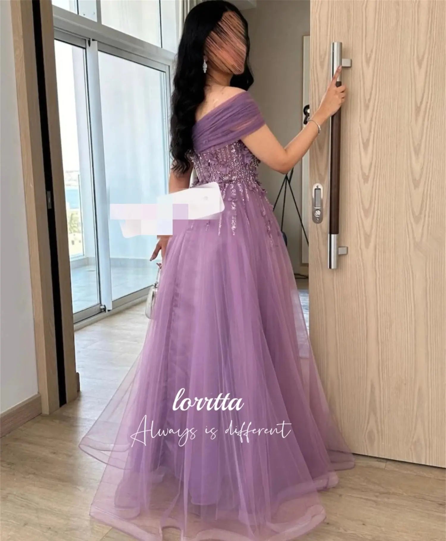 Lorrtta Wedding Party Dress Evening Eid 3D Flower Decoration Robe Soiree Robes De Cocktail Dresses Elegant Woman Gala Customized