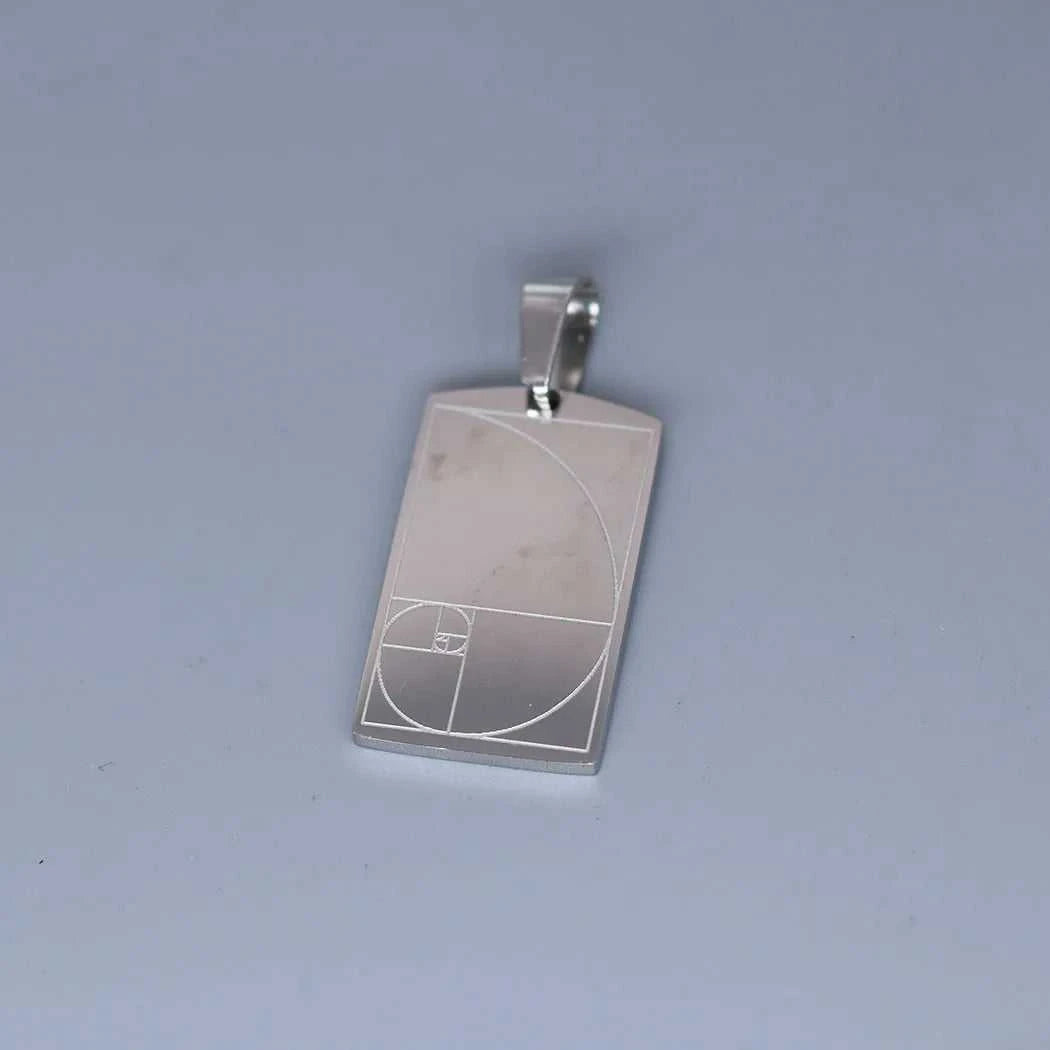 2pcs DIY Punk Rectangle Spiral Fibonacci Stainless Steel Pendant Charms for Jewelry Making Necklace Keychain Accessories Bulk The jack market .AU The jack market .AU Jewellery & Chains $ 46 200001033:865#SPA240-G