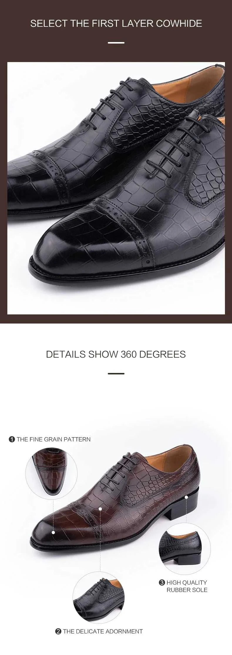 Handmade Oxford Casual Business Office Work Shoes Luxury Wedding Classic Fashion Formal Shoes Genuine Leather Lace Up Shoe The jack market .AU The jack market .AU Step Up Your Style: Trendy Shoes for Every Occasion! $ 140 14:365458;200000124:3116