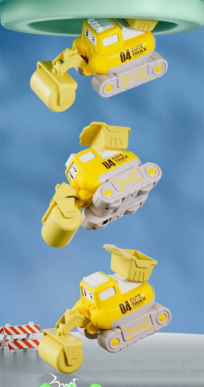 Baby Cartoon Toy Car Mini Press Go Vehicles Inertia Pull Back Cars Montessori Early Education Crawling Toys for Toddlers Boys The jack market .AU The jack market .AU Little Wonders $ 50 14:29#Pile driver
