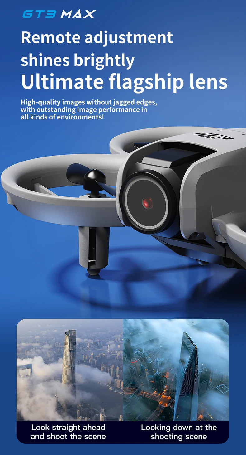 GT3 Max RC Drone 8K 5G 2.4G GPS Professional HD Aerial Photography Remote Control Aircraft HD Dual Cameras Quadcopter Toys Gifts