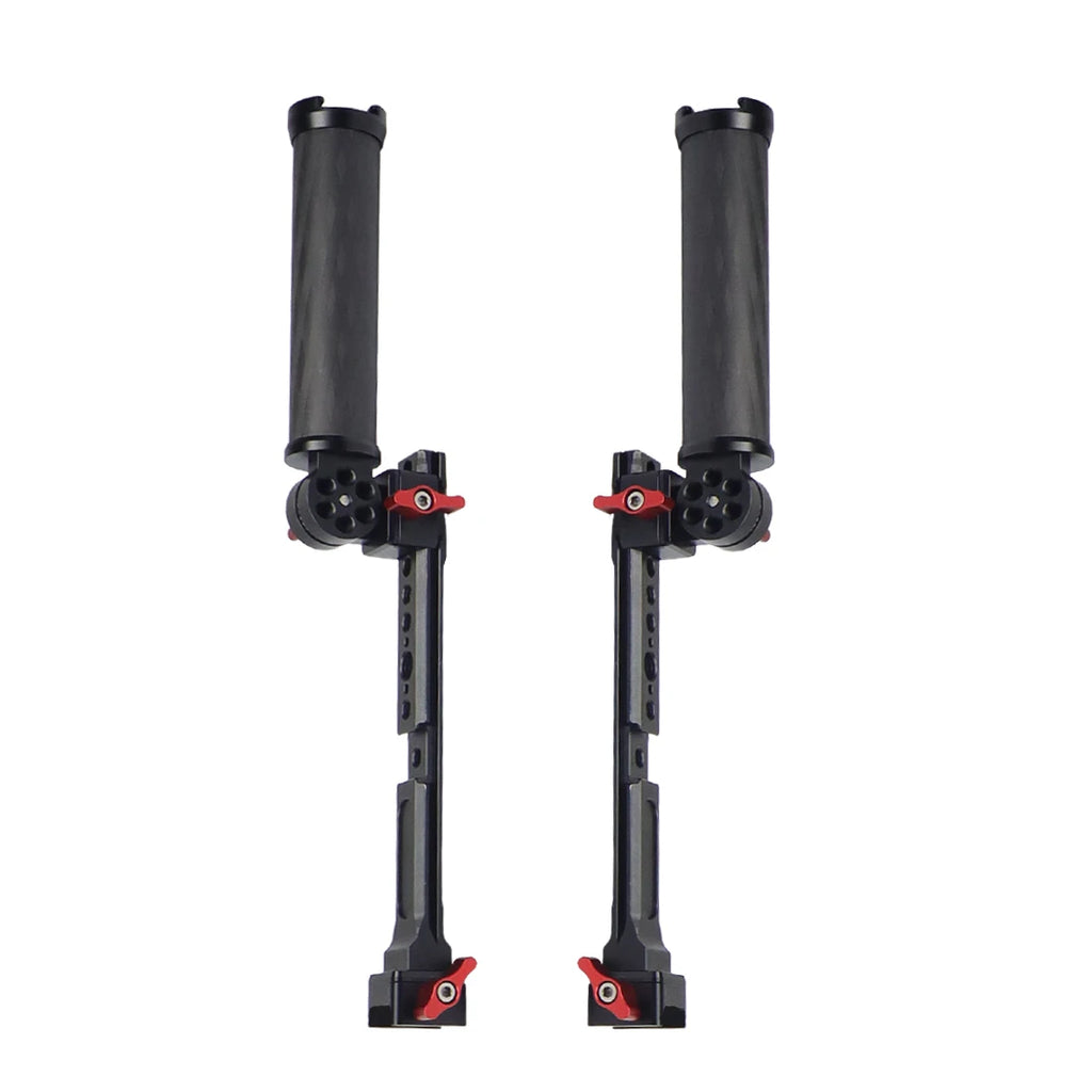 Carbon Fiber L Bracket Handle Grip Foldable Cold Shoe Mount Clamp for DJI Ronin RS3 RS4 Mini RS2 RSC2 Handheld Gimbal Stabilizer