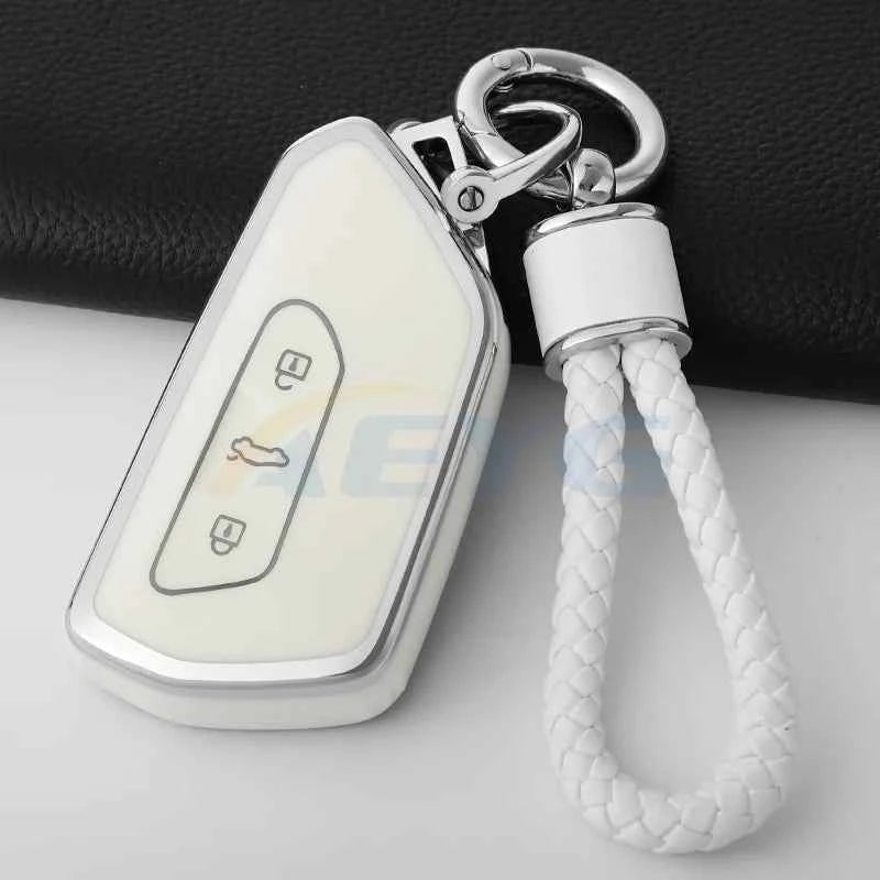 TPU Car Remote Key Case Cover For Volkseagen VW Golf 8 MK8 GTI GTD R ID.3 ID.4 2020 Cupra Auto Interior Decoration