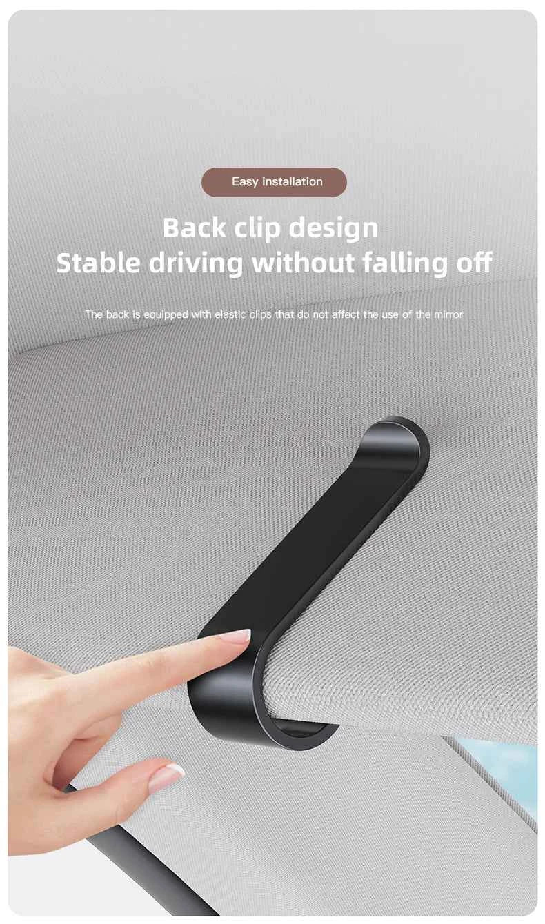 Mirror Style Car Sun Visor Glasses Holder Sunglasses Clip For Peugeot 206 307 308 3008 207 208 407 4008 408 508 2008 5008 301