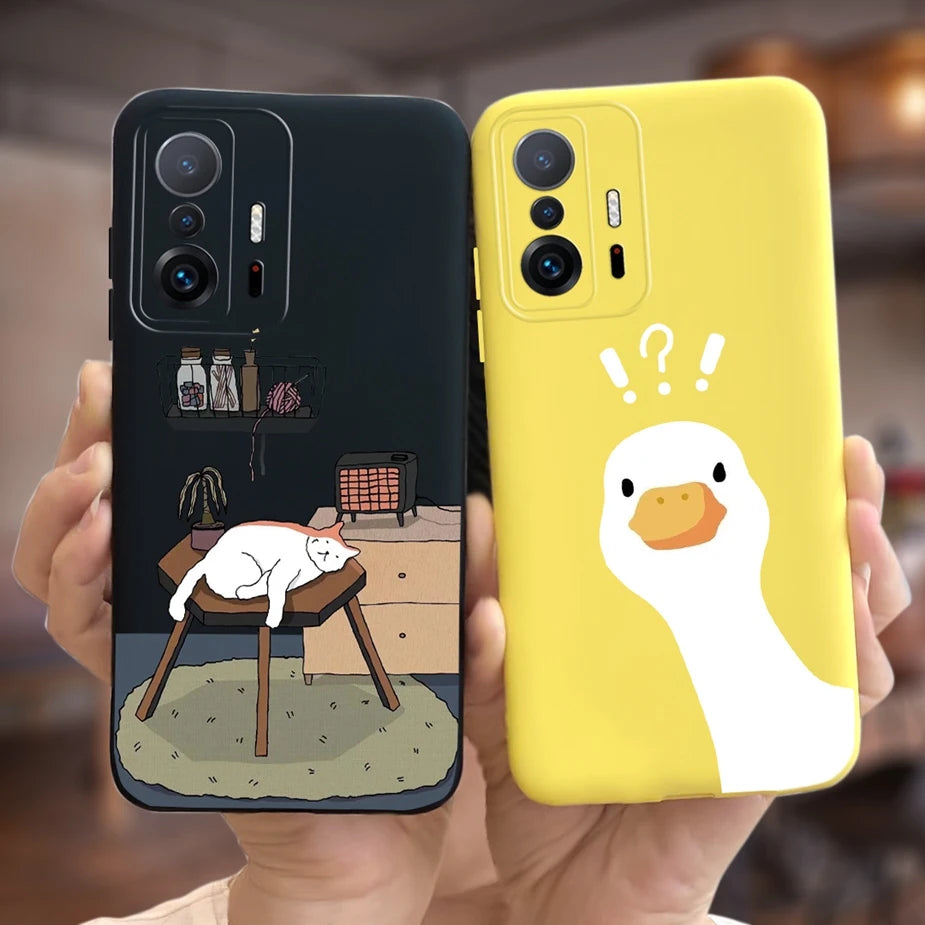 Xiaomi 11T Pro Case - Cute Cartoon Design, Soft Silicone Protection for Xiaomi Mi 11T Pro & 11TPro