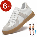 Men Women Genuine Leather Casual Elevator Shoes Leisure Sneakers Sports Zapatos Mujer Men's Height Increasing Shoes Tennis Shoes