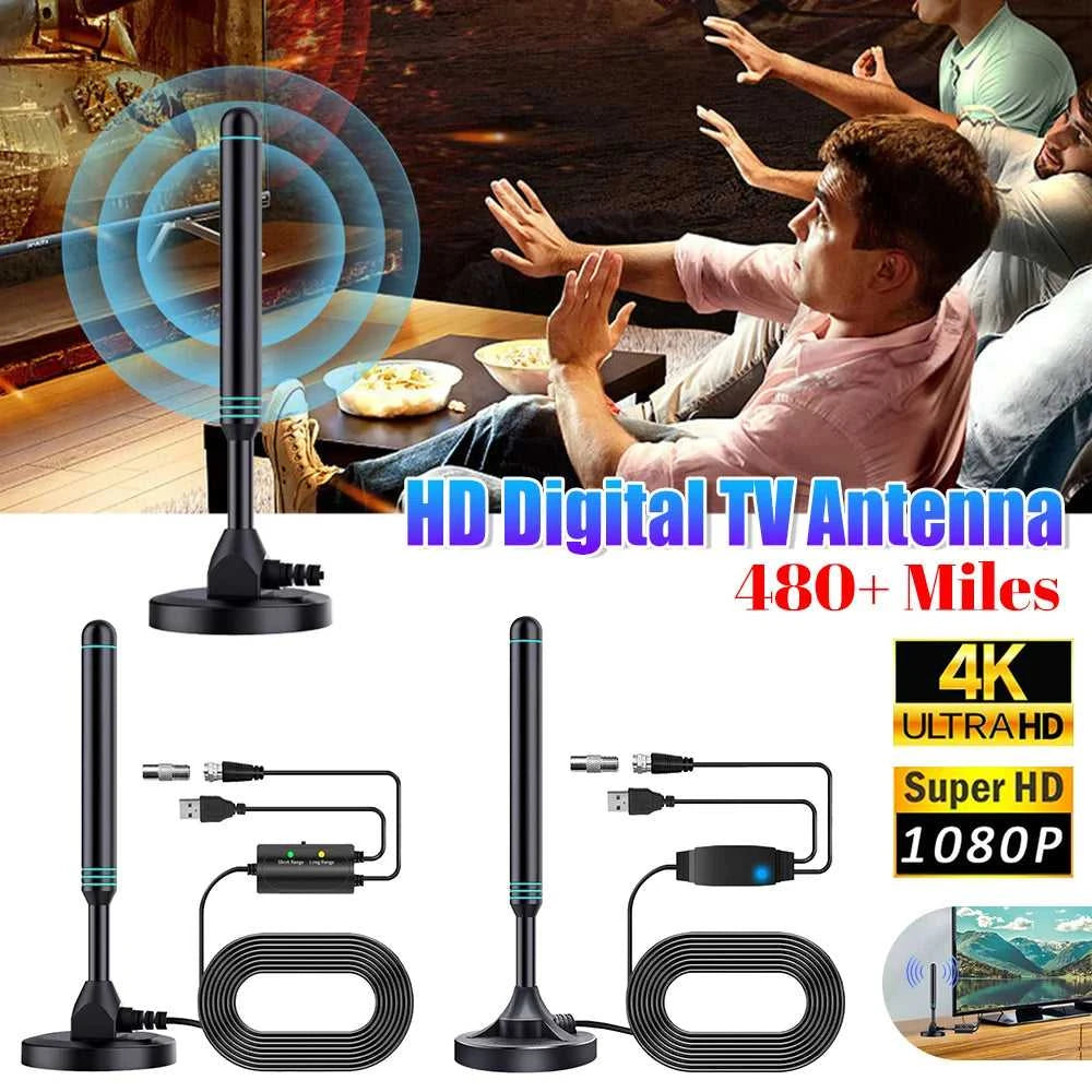 4K/1080P HD Digital TV Antenna with Signal Amplifier 480+ Miles Indoor Outdoor Antenna Magnetic Base VHF UHF Digital HD Aerial The jack market .AU The jack market .AU Accessories Electronics $ 2119 14:203432010#Built in signal ;200007763:201336099