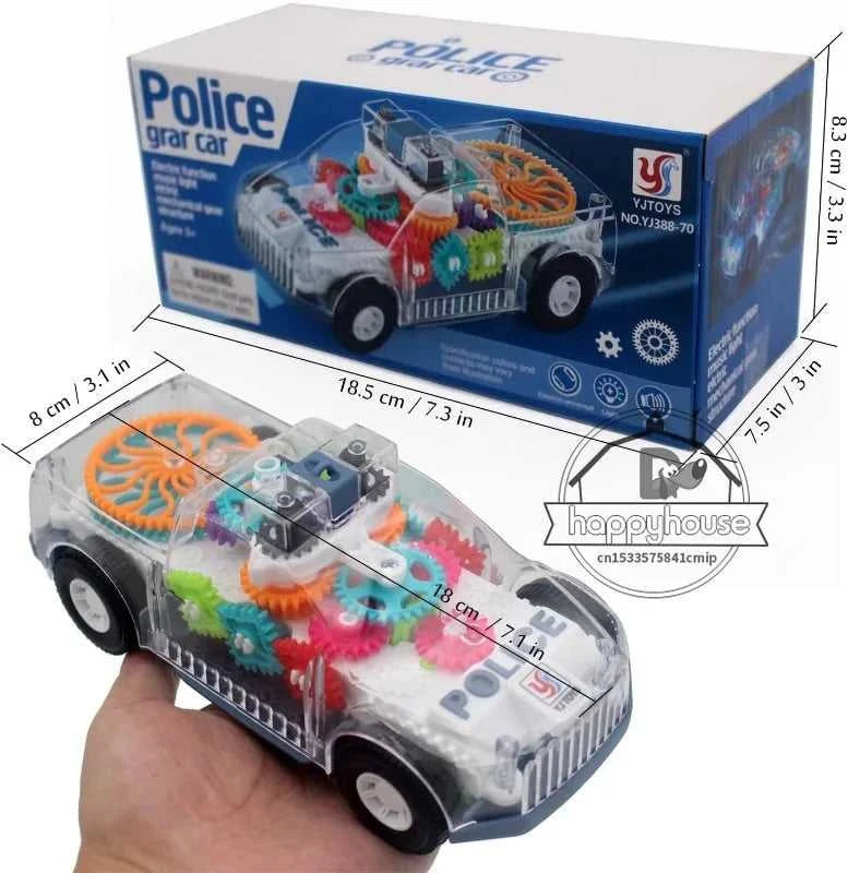 Baby toys Toddler Police Car Electric Vehicle Toy Auto Driving Transparent Gears Music Lights Cars Toys for Kids Boys The jack market .AU The jack market .AU Little Wonders $ 57 14:691#V Police car box