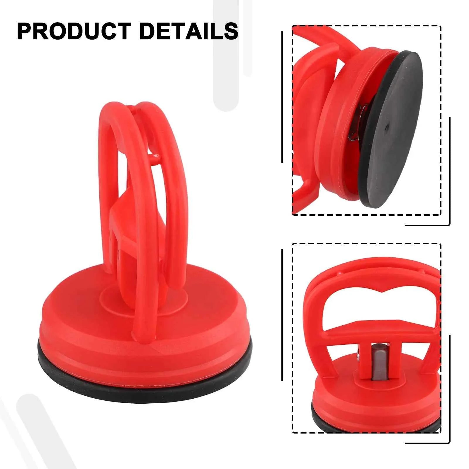 Mini Suction Cup Lifter Glass Puller Sucker Plastic Repair Rubber 1pc Tool 4.72in Dent Panel 5.31*5.12*4.72in Blue