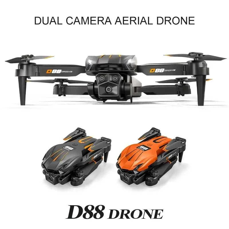 2026 New D88 Drone 8K HD Dual Cam Professional Aerial Photography Optical Flow Hovering Gesture Shoot Folding Quadcopter VR The jack market .AU The jack market .AU Drones $ 92 14:29#Black Dual 8K-1B