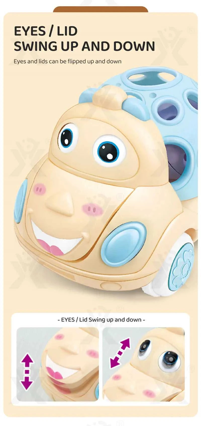 Baby Car Toys for 6 12 Months Friction Car Infant Soft Rubber Inertial Push and Go Vehicles Roll Car Hand Rattle Gift for Kids The jack market .AU The jack market .AU Little Wonders $ 49 14:350852#Taxi