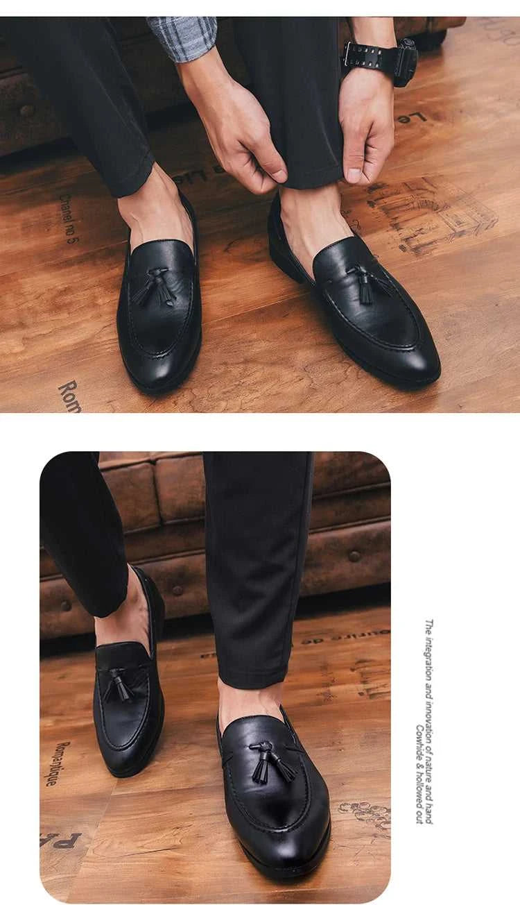 Social Shoe Male High Quality Formal Leather Shoes Men Casual Tassels Business Loafers For Man Dress Shoes Comfortable The jack market .AU The jack market .AU Step Up Your Style: Trendy Shoes for Every Occasion! $ 90 14:193;200000124:100013888