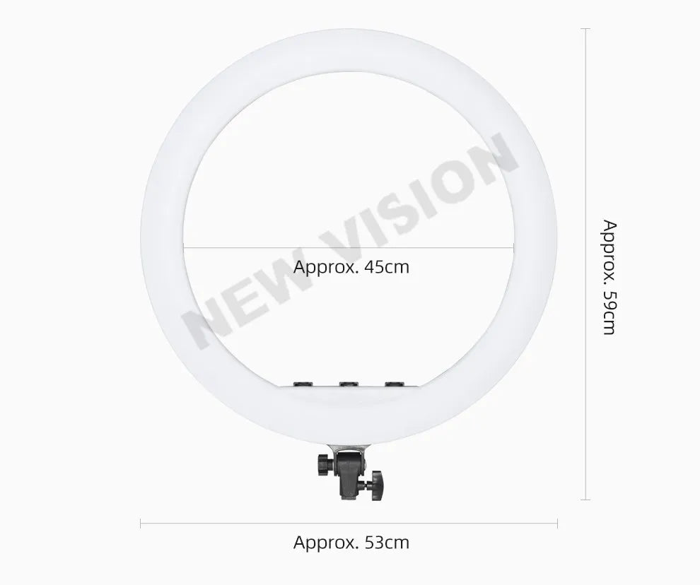 AMBITFUL 18" 21" 50W LED Ring Light Annular Lamp Bi-color 3000K-6000K  + Remote Control for Video YouTube Ringlight Makeup Light