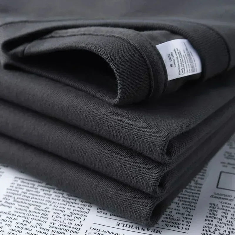 Men Clothes Fashion Tactical T-Shirts Streetwear 100% Cotton Loose Tops Breathable Soft Tee Military Enthusiast