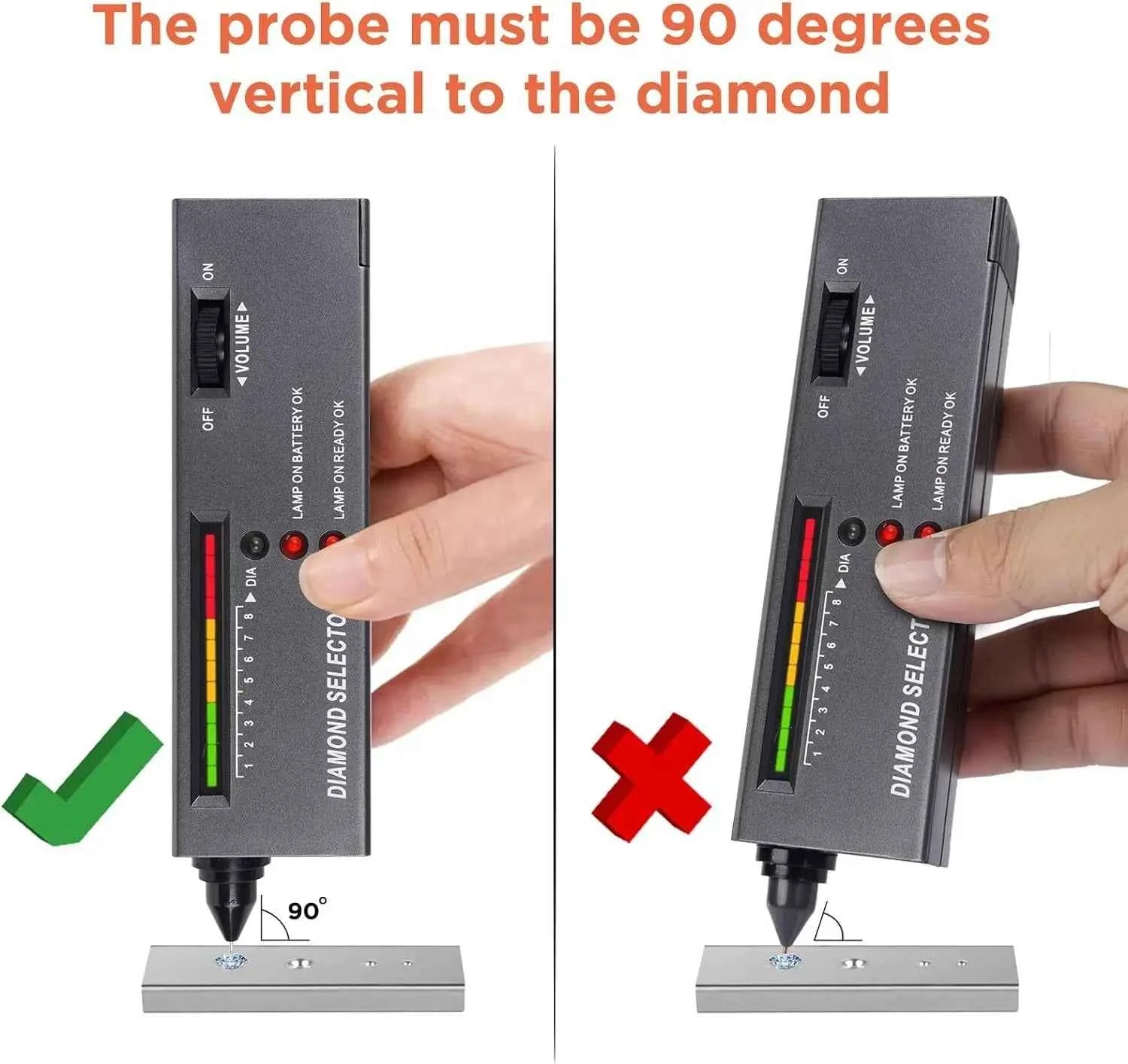 Diamond Tester High Accuracy Diamond Tester Pen Jewelry Diamond Tester Professional Diamond Selector Diamond Tester Kit