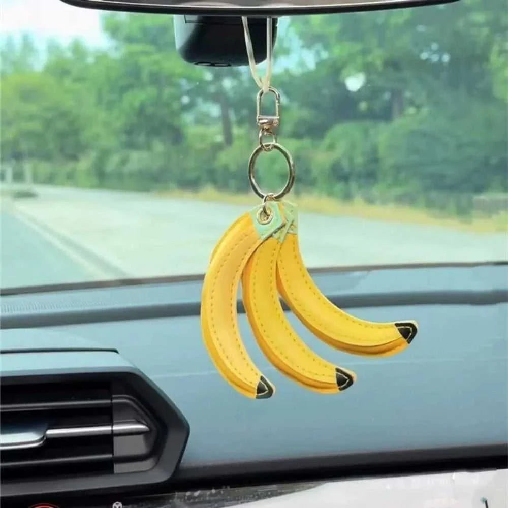 Cute Fashion Fruit Banana Keychain PU Banana Bag Accessories PU Leather Pendant Simulation Waterproof Fruit Key Ring Female The jack market .AU The jack market .AU $ 51 14:29#Yellow