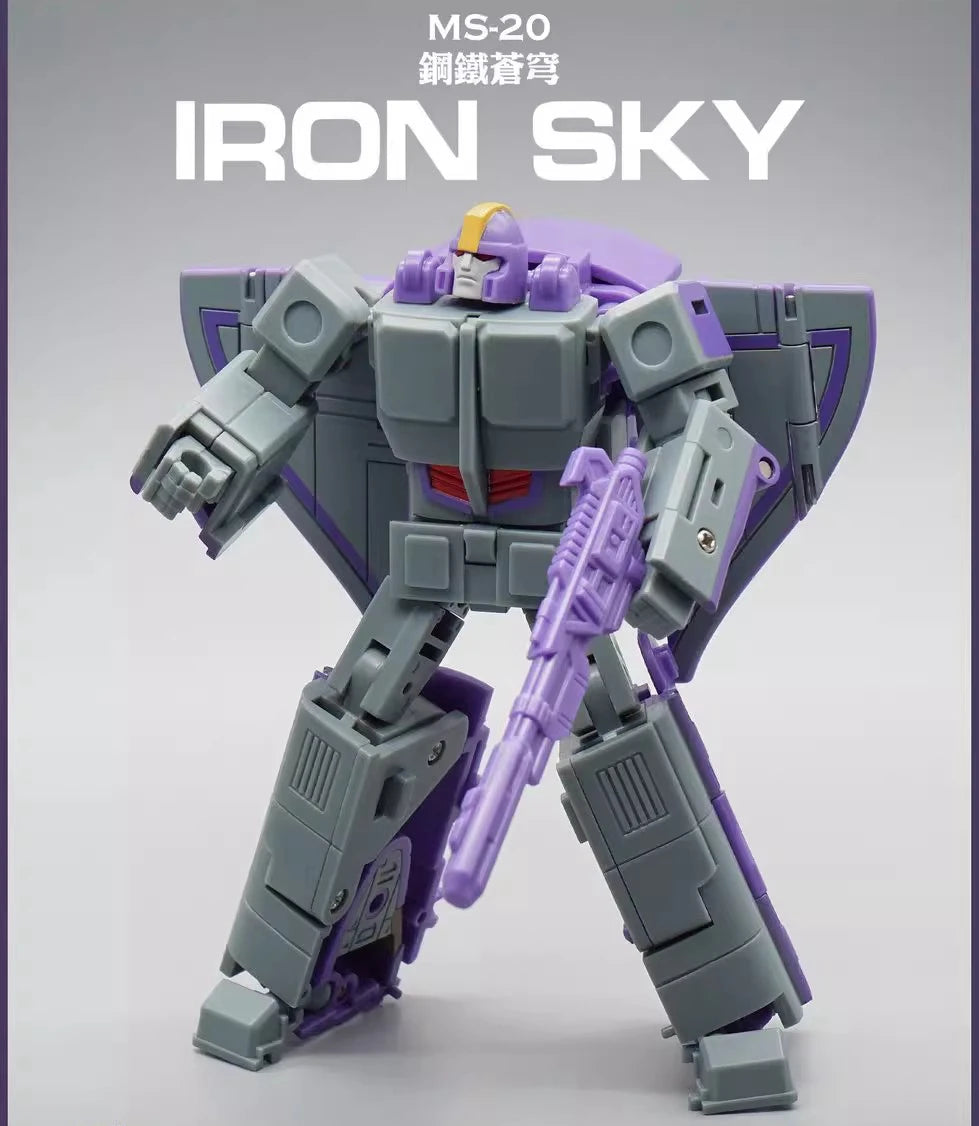 Mini Soundwave With Laserbeak Transformation MFT HS-03 HS03 Hot Soldiers G1 Pocket War Deformation Action Figure Robot Toy Gifts