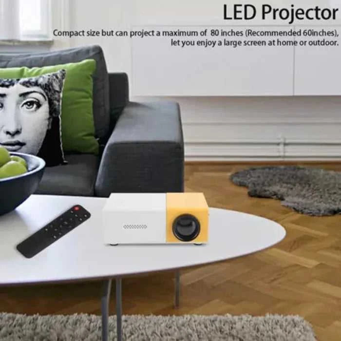 Projector for home use, mini projector for children's bedroom, portable projector, supports 4K ultra-high definition. The jack market .AU The jack market .AU Accessories Electronics $ 80 14:202429827#White