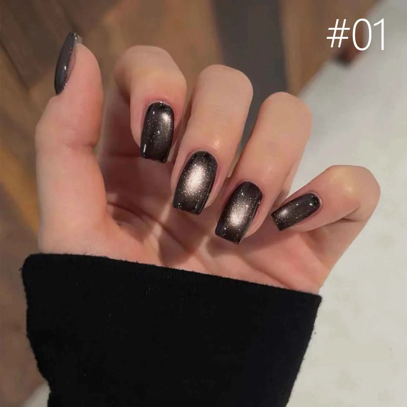 10ML 1-8pcs 2026 New Style Clear Universal White Glass Beads Cat Eye Magnet Gel Nail Polish Suitable For Toe Nails White Nails