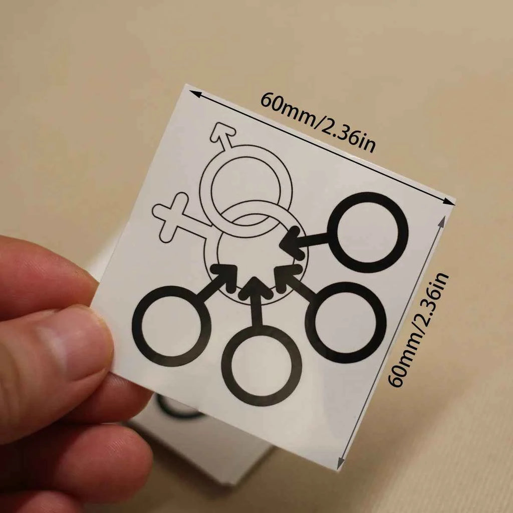 cuckold symbol temporary-tattoo,adult waterproof sticker