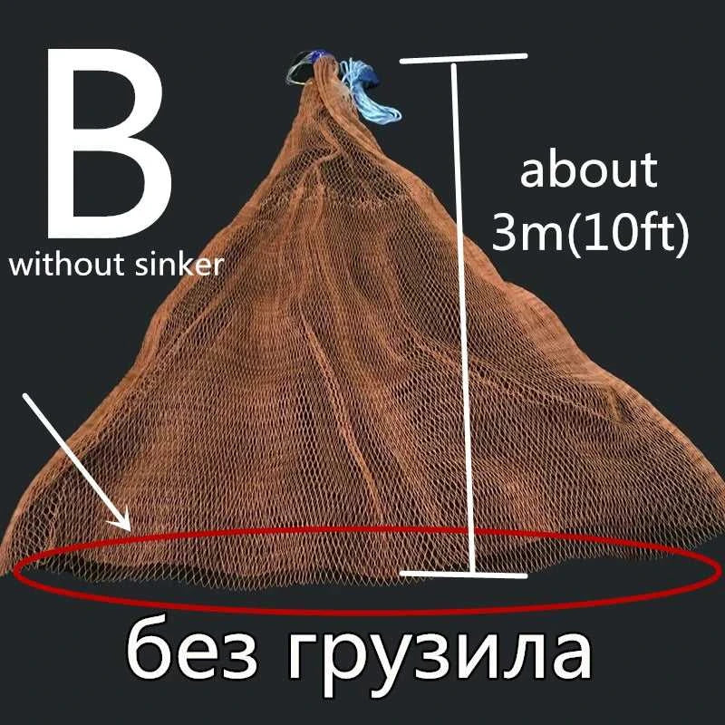Redfish-1.2-3.6m Fishing Net without Sinker, Outdoor Sport, Hand Throw Network, Small Mesh, USA Style, Gillnet Tool The jack market .AU The jack market .AU Fishing Gear $ 48 14:175#b60