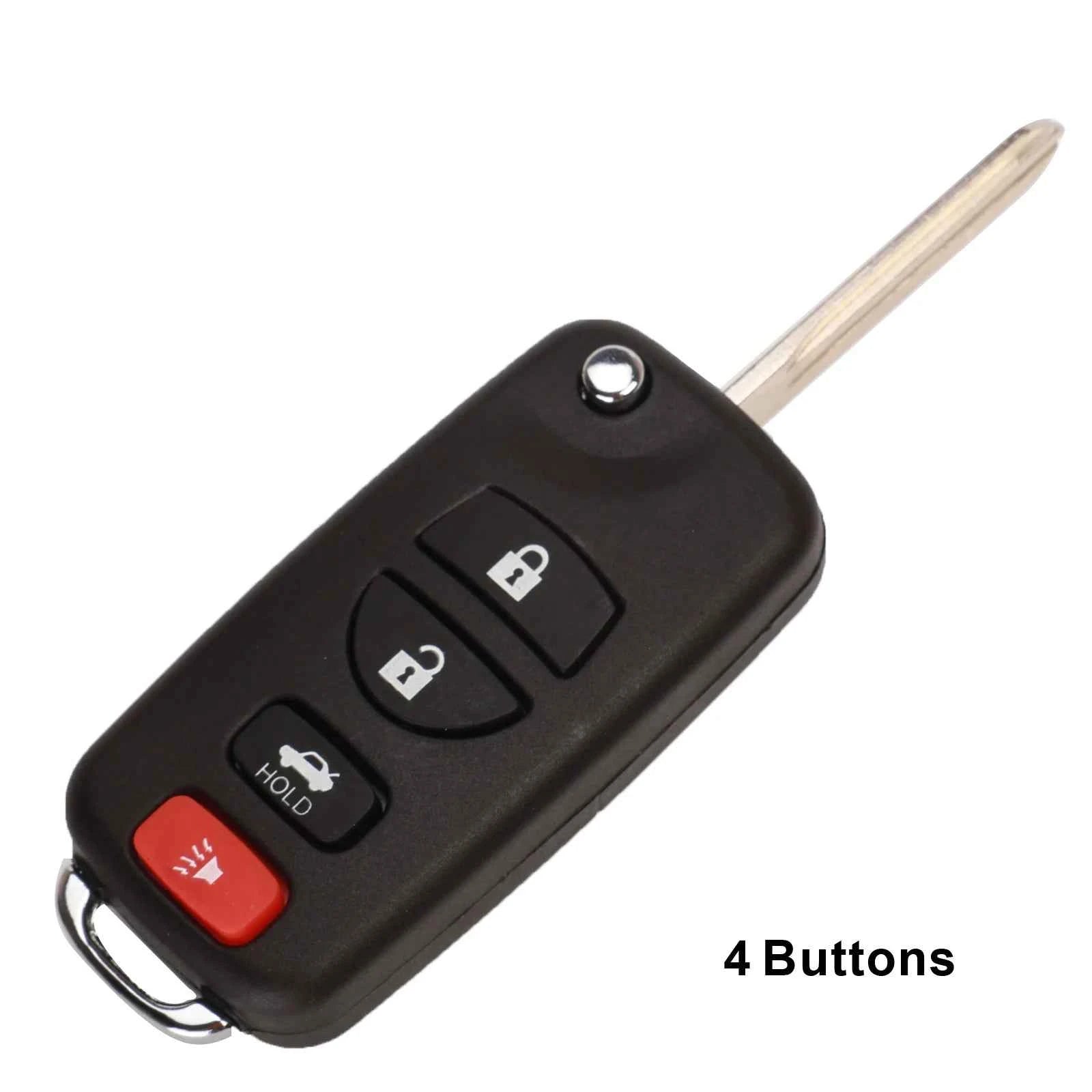 jingyuqin 3/4BT Modified Flip Remote Car Key Shell Case For NISSAN Pathfinder Titan Versa Maxima Frontier Xterra Murano INFINITI