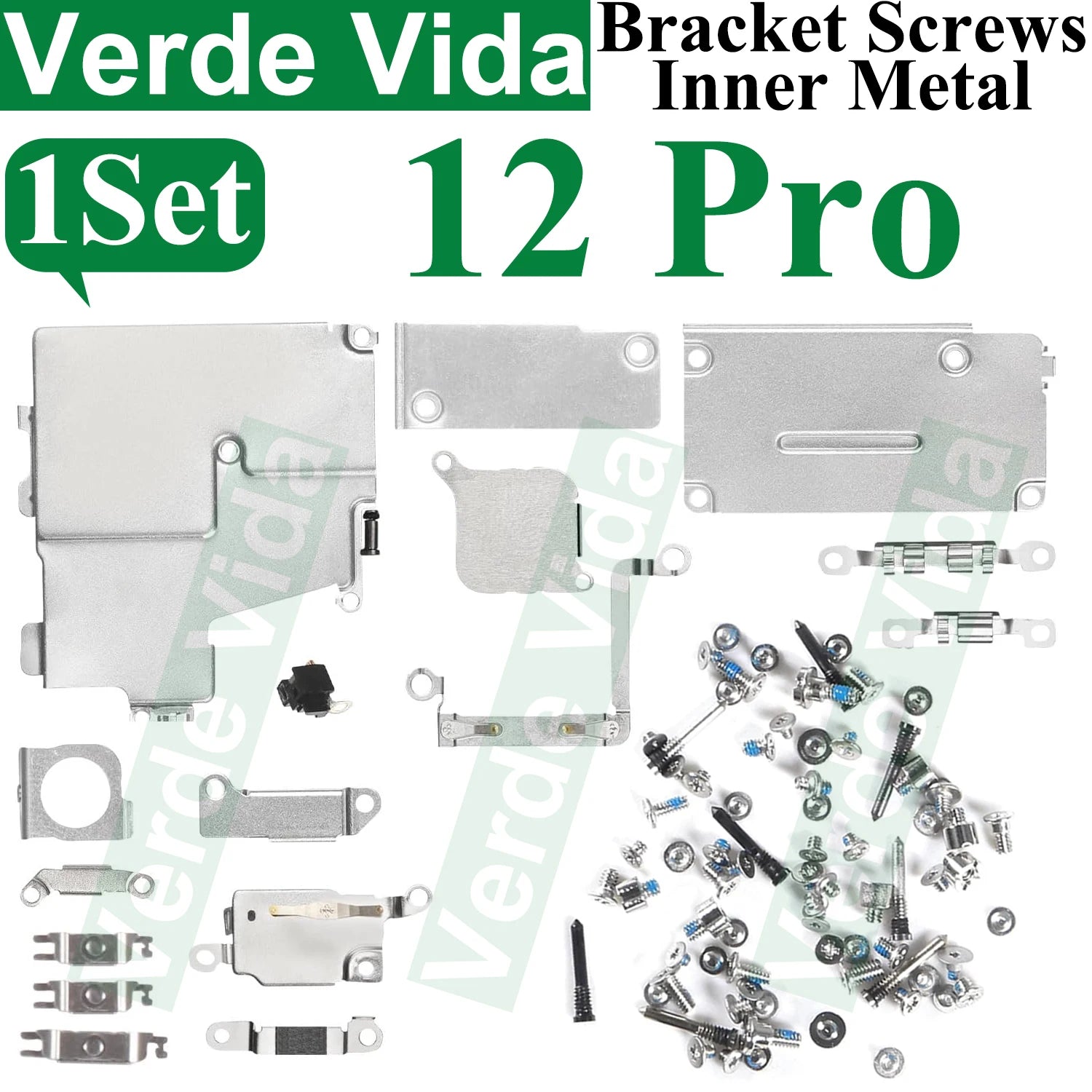 iFixit Metal Bracket Shield Plate Set for iPhone X/XS/XR/11/12/13 Pro Max - Full Inside Screws Replacement