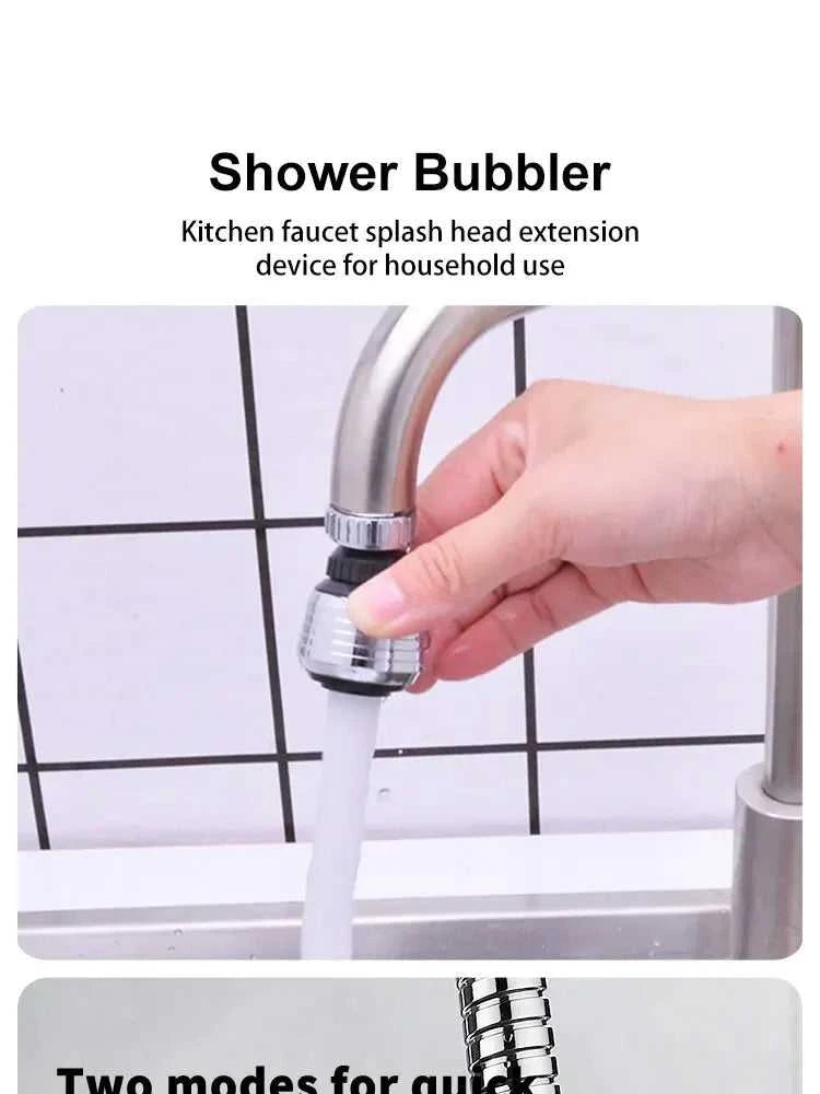 360 Degree Faucet Anti Splash Head Kitchen Water Saver Universal Rotating Bubbler Filter Nozzle Booster Nozzle Kitchen Tools The jack market .AU The jack market .AU Home $ 47 14:29#Short