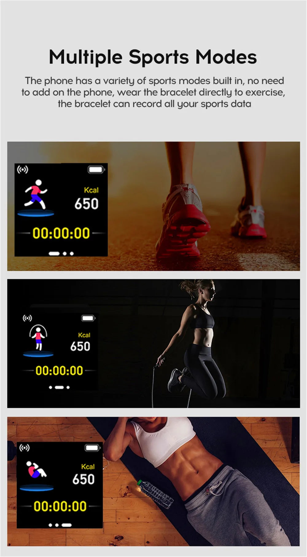 Smartwatch Men Women Wristwatches Smart Watch Message Fitness Monitor Bracelet Birthday Gift Electronic Clock For Android IOS - Jack market 1988Jack Market 1988