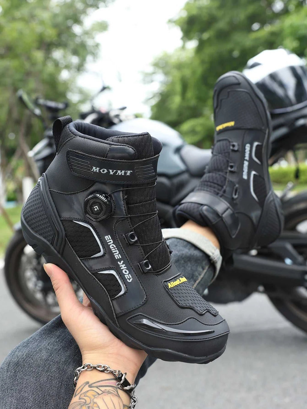 Motorcycle Riding Shoes Men's Breathable Leather Boots Casual Comfortable Slip-On Ankle Boots for Urban Cycling The jack market .AU The jack market .AU Step Up Your Style: Trendy Shoes for Every Occasion! $ 156 14:771#6068;200000124:200000899
