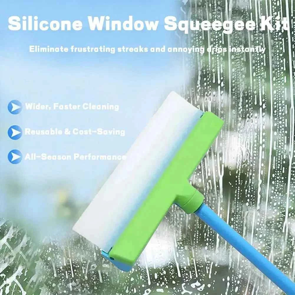 Car Window Squeegee Kit, Car Cleaning Mop Versatile Cleaning Tool For Car Windows &  Shower Glass Mirror Door Car Cleaning Tool