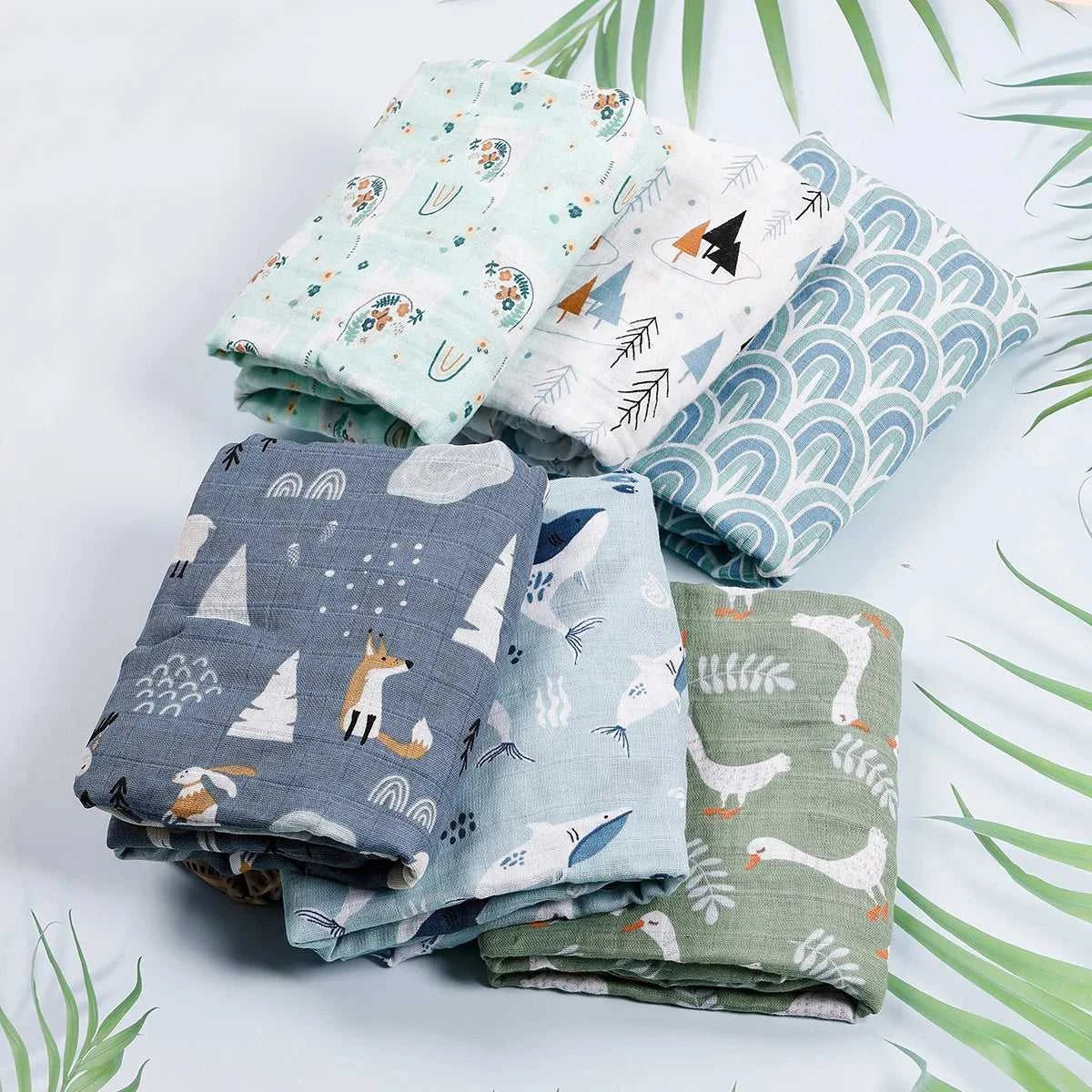 Baby 100% Cotton Muslin Swaddle Blanket Newborn Bath Towel Multi Designs Functions Baby Wrap Infant Quilt The jack market .AU The jack market .AU Mum & Kids: Essential Products for Every Family $ 28 14:1254#21;5:56964930#120x110cm