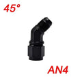 Fuel Oil Transfer Adapters AN4 AN6 AN8 AN10 AN12 Swivel Coupler Union 45 or 90 Degree Male To Female Brass Fitting