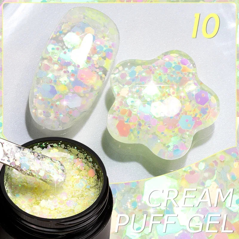 BrandName Chrome Mirror Effect Gel Polish - 5ml Golden Silvery Metallic Liner for Stunning French Nail Art