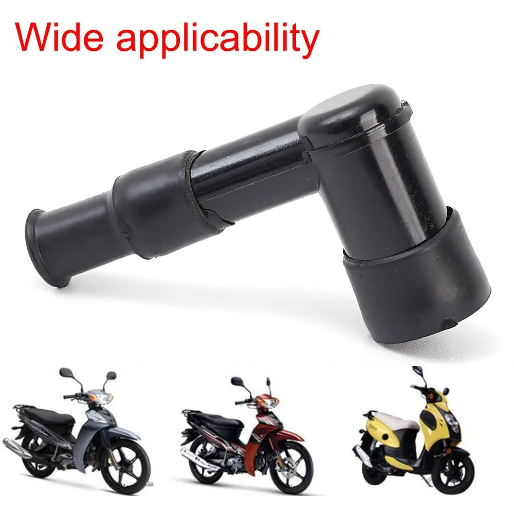 Universal Spark Plug Cap Ignition Coil Rubber Boot Resistor Cover Replacement for Scooter ATV Dirt E-Bike Motocross Repair Parts