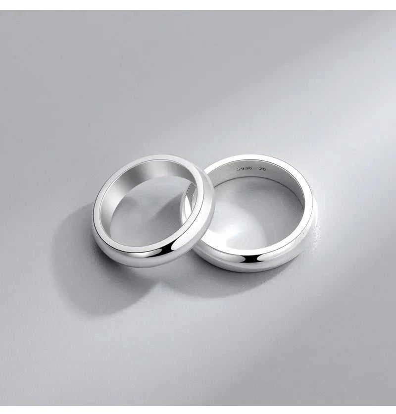 BOCAI New 6.5~7.9G S990 Pure Silver Jewelry Plain Circle Simple Glossy Couple Men and Women Ring Trendy Gift The jack market .AU The jack market .AU Jewellery & Chains $ 106 200000369:200000287