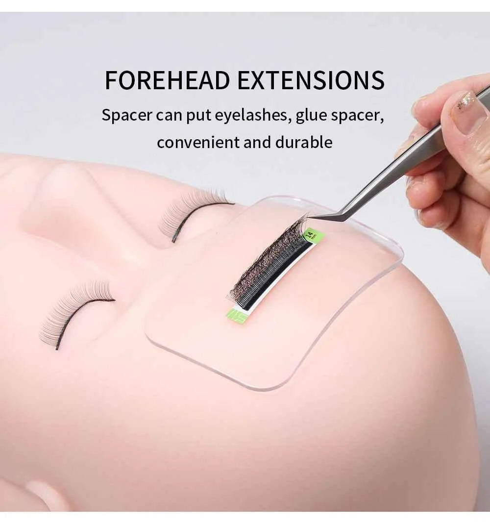 GLAMLASH Silicone Lash Pad – Transparent Forehead Organizer for Effortless Eyelash Extensions