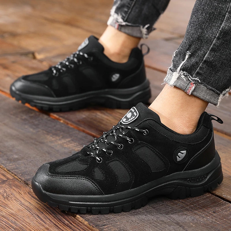 Men's Outdoor Hiking Shoes Anti-Slip Wear-Resistant Breathable Durable Camping Sneakers Comfortable Casual Sneakers