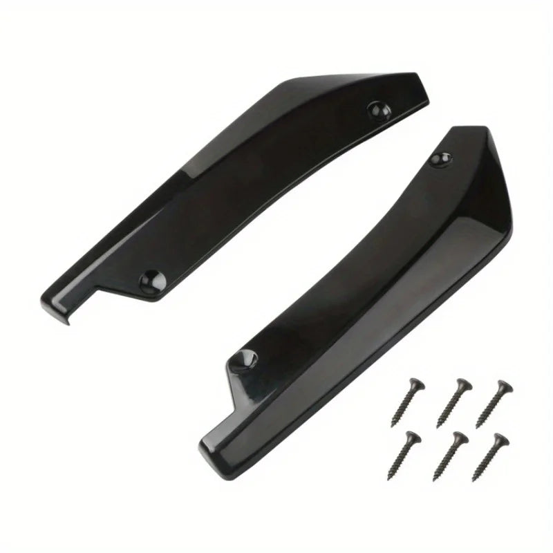 Car 1 pair of rear corner rear lip chassis anti-collision corner carbon fiber spoiler  exterior accessories universal
