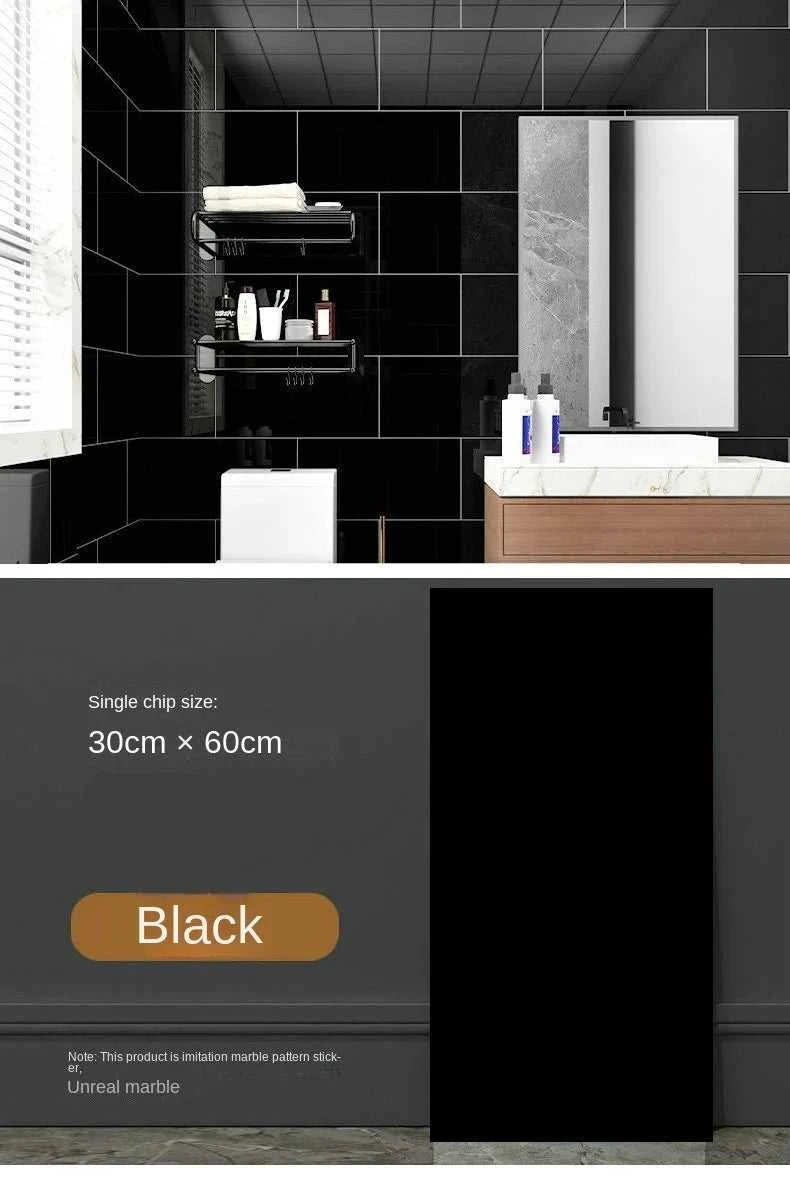 Imitation ceramic tile wall sticker wallpaper self-adhesive bathroom marble sticker self-adhesive background wall wallpaper The jack market .AU The jack market .AU Home $ 113 14:365458#White brick pattern;5:871#30X60CM 20PCS