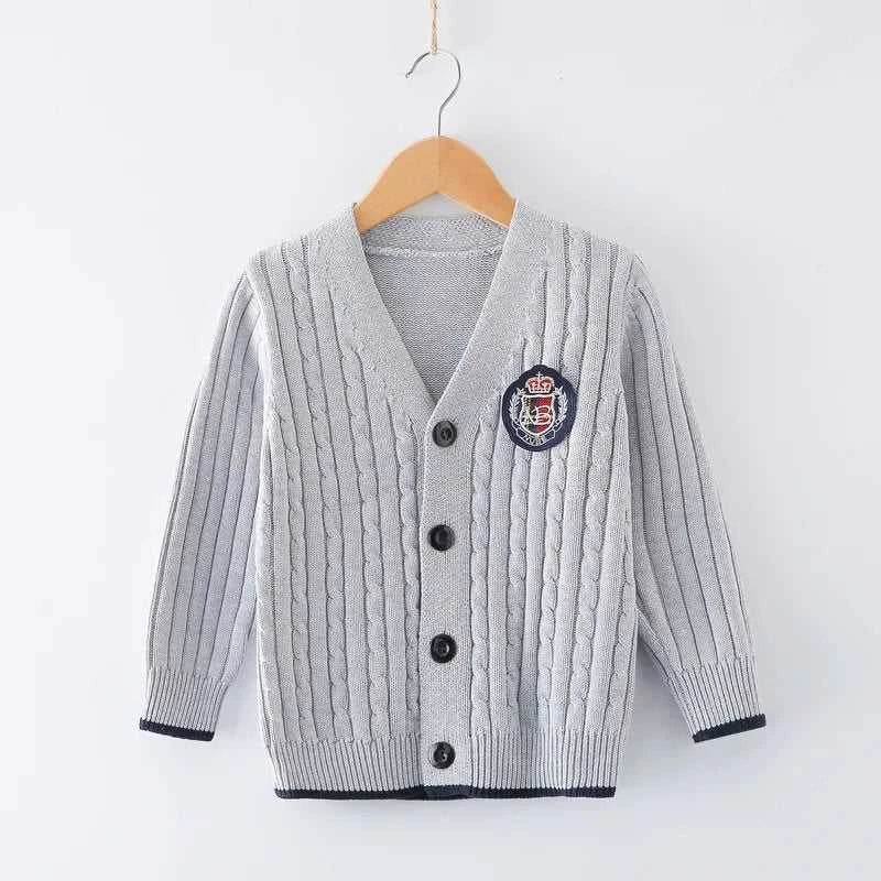 2023 new Spring Autumn Boys Sweater Solid Color Keep Warm Knitting Jacquard Weave V-neck Cardigan For Kids 2-10 Years Old The jack market .AU The jack market .AU Mum & Kids: Essential Products for Every Family $ 42 14:1254#Picture Color;200000463:200004187#2T-3T