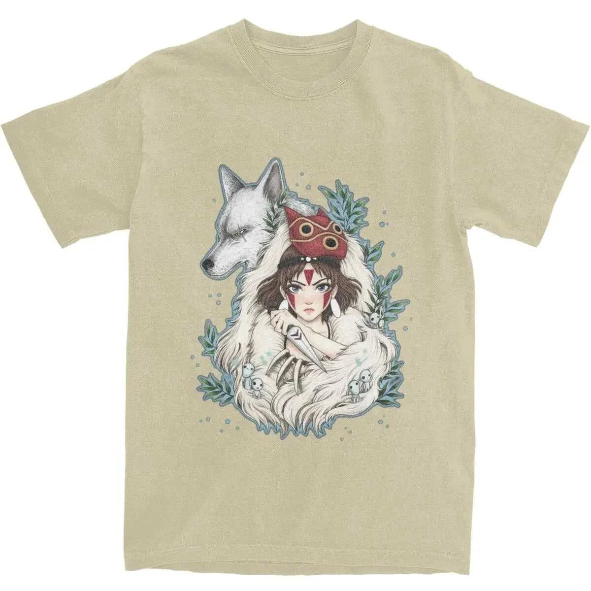 Graphic PrintedClothing Novelty Princess Mononokes Hime T-Shirts for Men Women Pure Cotton Kodama Tree Forest Spirit Tees Shirt The jack market .AU The jack market .AU Men Fashion $ 39 14:200002984;5:200000991