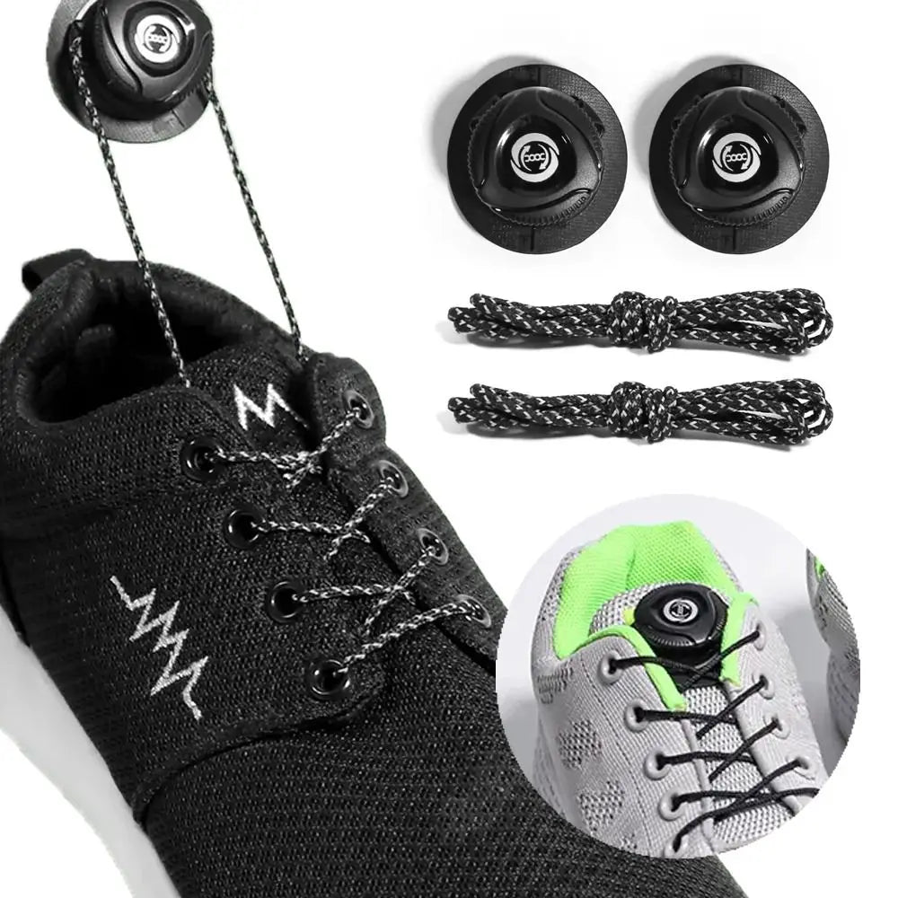 1Pair Sneaker Shoe Laces Elastic No Tie Shoe Laces Stretching Lock Lazy laces Quick Rubber Shoelace Shoestrings