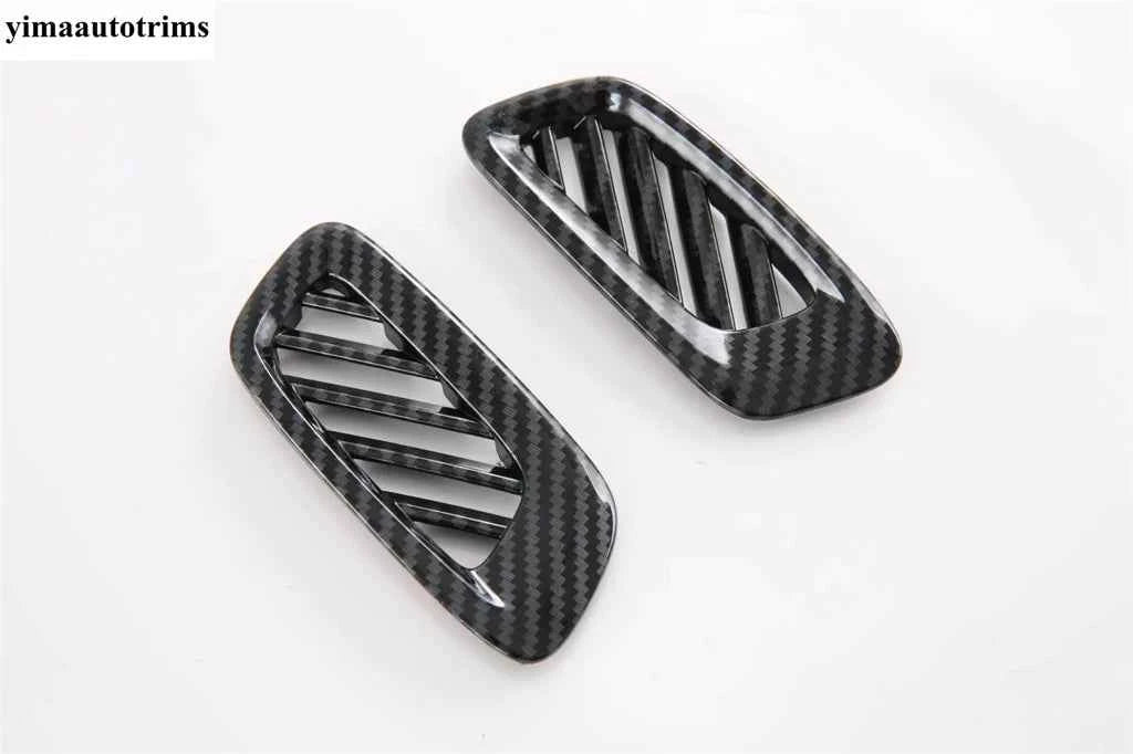 Dashboard AC Air Conditioning Outlet Vents Frame Cover Trim For GAC Trumpchi Empow 2022 - 2025 Carbon Fiber Accessories Interior