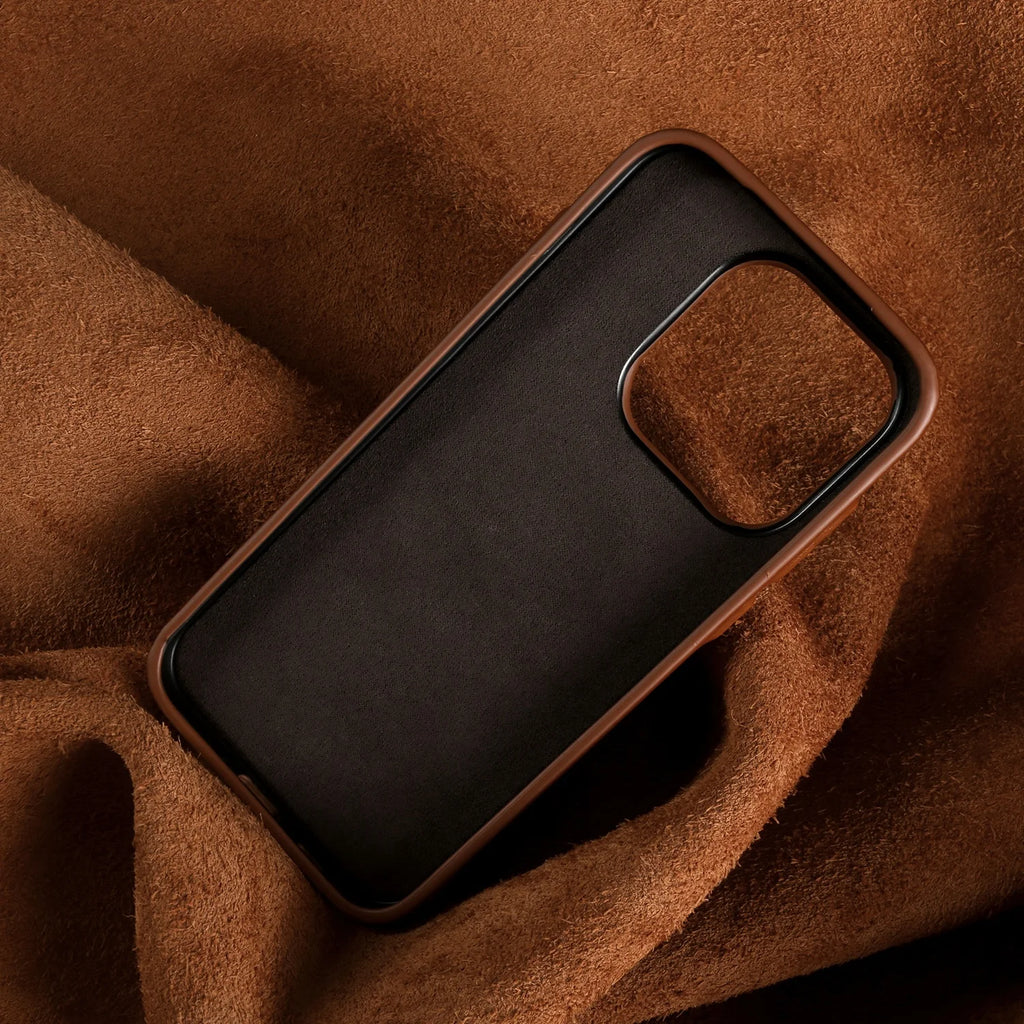 Luxury Magnetic Genuine Leather Case For Oneplus 15 11 12R 13R 10Pro Ace5 Pro Full Wrapped for Magsafe Back Cover Phone Cases