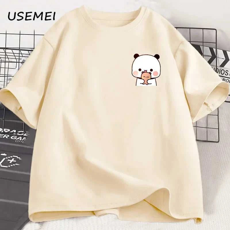Panda Bear Bubu Dudu and Their Babies T Shirt Fashion Funny Couple T-shirt Women Men Fashion Casual Short Sleeve Tees Clothing The jack market .AU The jack market .AU Men Fashion $ 30 14:1254#Bubu Dudu 2;5:361386