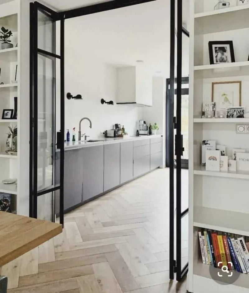 Sliding Folding Door Modern Waterproof Glass Bifold Door for House Thermal Break Aluminum Accordion Type Folding Door The jack market .AU The jack market .AU Home $ 186 14:193#Color sample