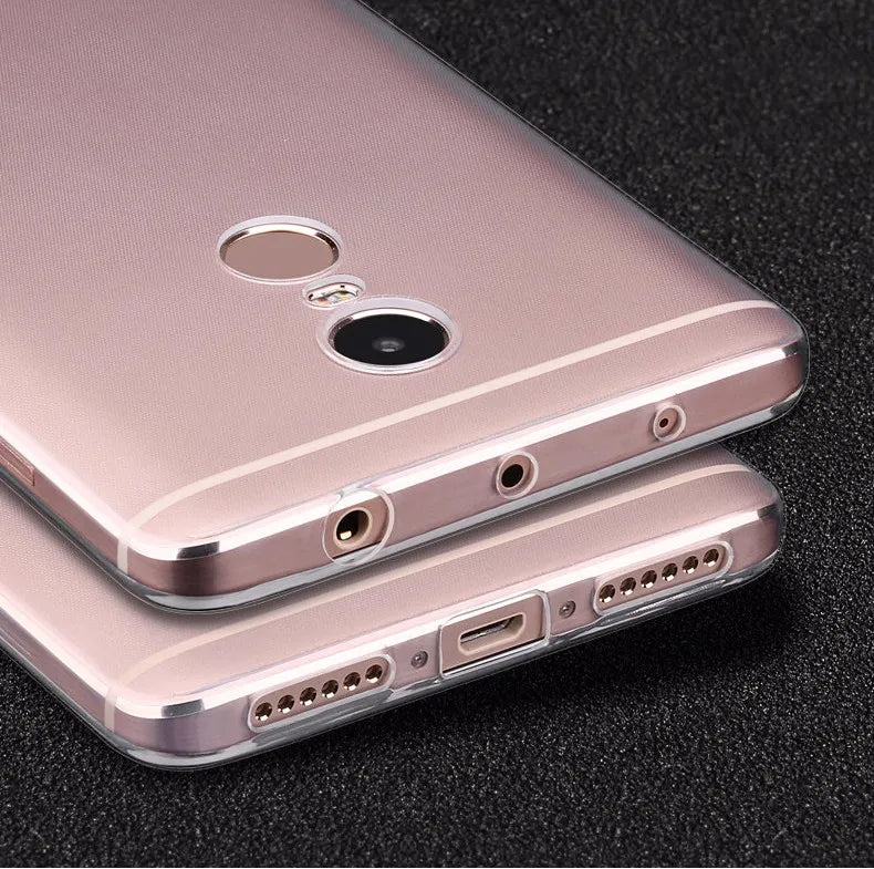 Ricestate Ultra-Thin Clear TPU Case for Xiaomi Redmi Note 4/4X - Sleek Protection with Soft Silicone Feel