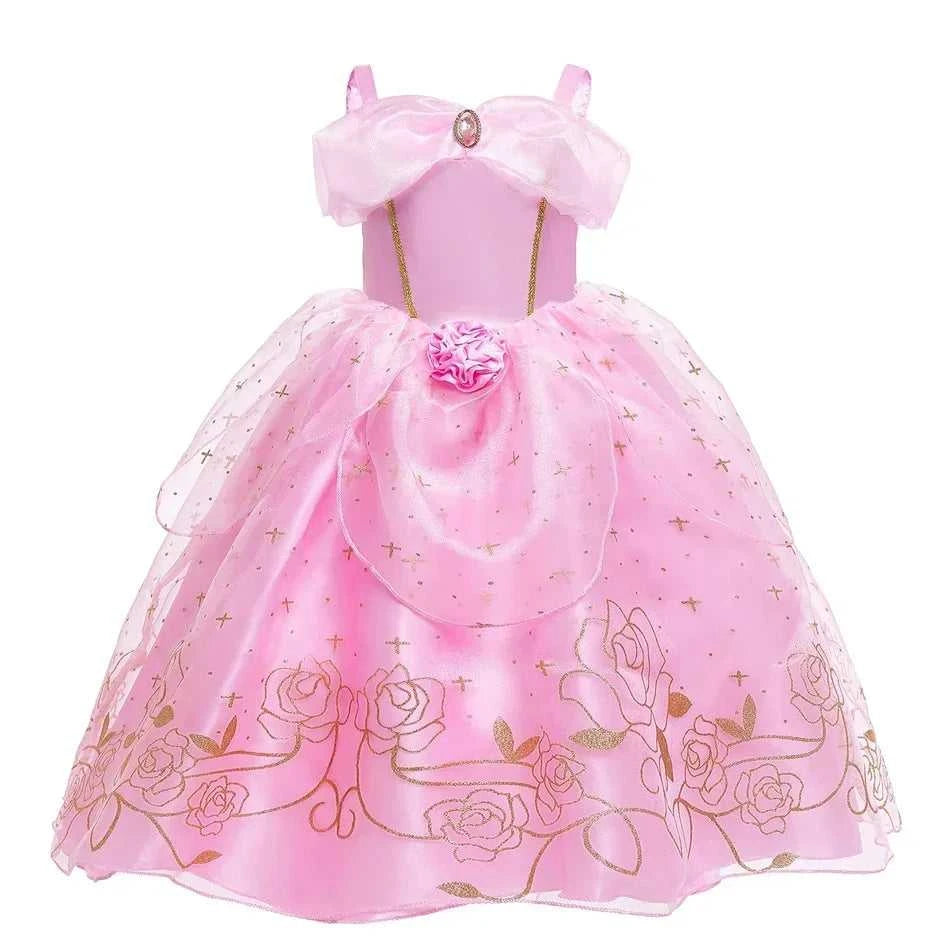 Kid Princess Pink Dress Girl Summer Fancy Party Clothes Children Sleeping Beauty Flower Dresses Christmas Carnival Costume Cloth The jack market .AU The jack market .AU Mum & Kids: Essential Products for Every Family $ 49 14:200001438#Aurora03;200000463:200661901#6-7T (Size 140)